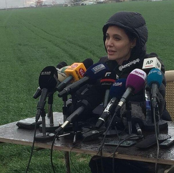 Angelina Jolie in Lebanon-Bekaa